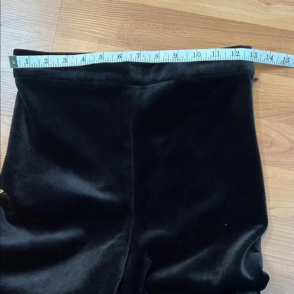 NADINE MERABI Davina Elegant Black Velvet Flare Trousers Size 4(S) New - Picture 7 of 9
